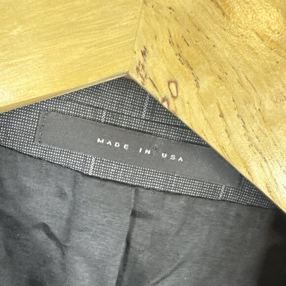 Hugo Boss Virgin Wool Windowpane Blazer Men’s 38R Made USA Sports Coat Gray - Picture 10 of 10